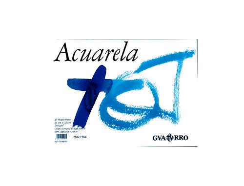 Bloco de desenho aguarela colado 230x325mm 20 folhas , Guarro , 17716 , 8422714007212